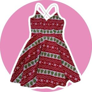 Urban Heritage // Christmas Print Mini Dress